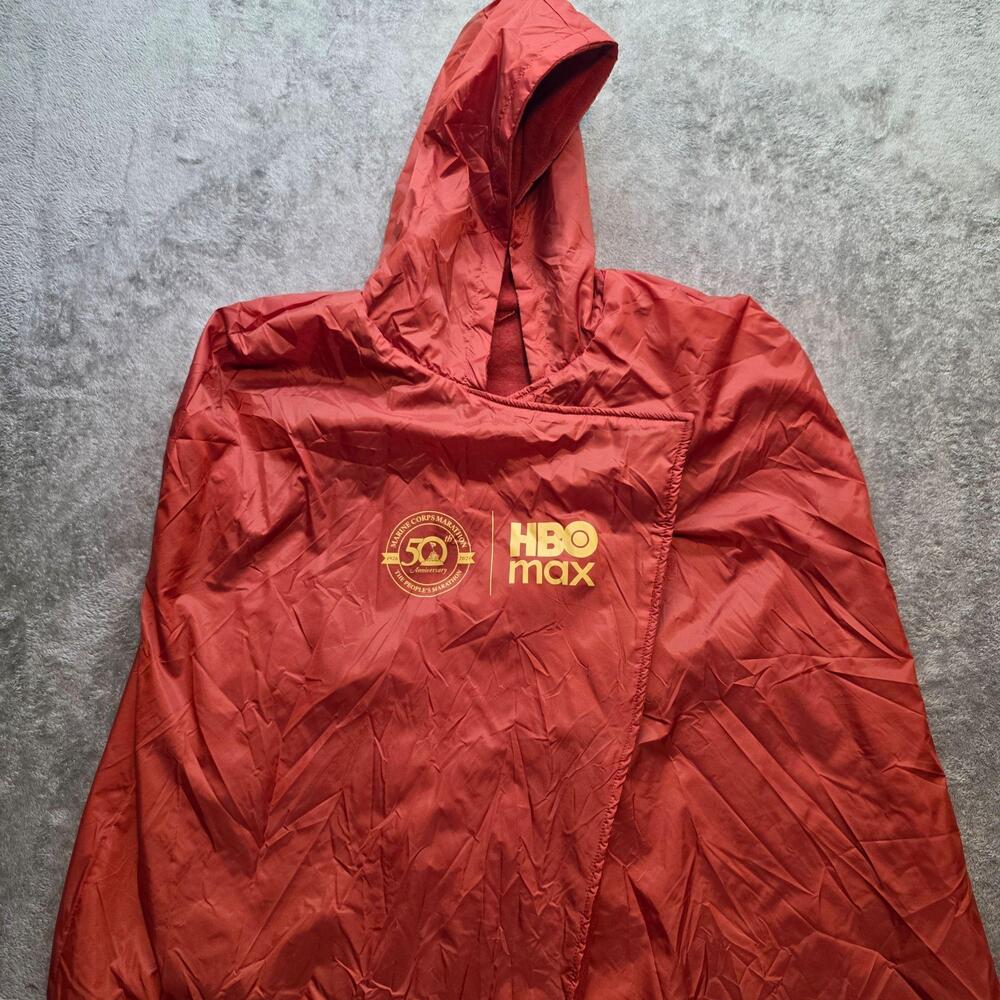 DC Studios Cape Mens One Size Red Hooded Fleece Lined HBO Max Superman Logo